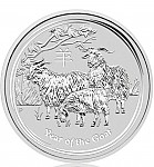 Lunare Ziege 2015          1 oz Silber